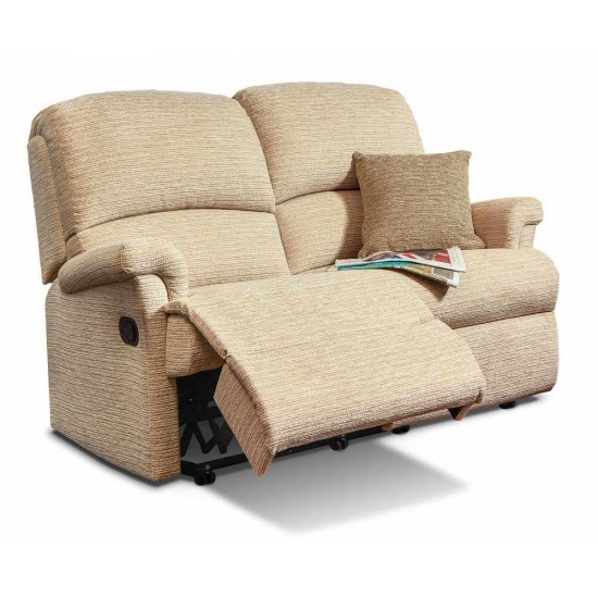Nevada Small Manual Reclining 2 Seater Sofa - 5 Year Guardsman Furniture Protection Included For Free!