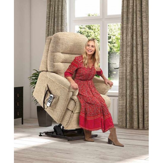 Beaumont Petite Single Motor Lift & Rise Recliner - ZERO RATE VAT - 5 Year Guardsman Furniture Protection Included For Free!
