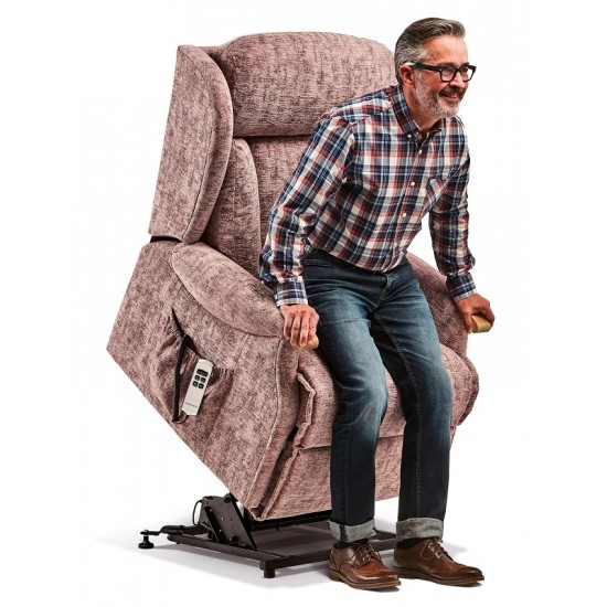 Cartmel Knuckle Royale Single Motor Riser Recliner - ZERO RATE VAT - 5 Year Guardsman Furniture Protection Included For Free!