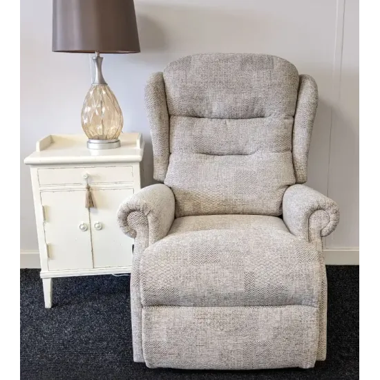 SHOWROOM CLEARANCE ITEM - RISER RECLINER - Sherborne Newbury Standard Triple Motor Riser Recliner with Adjustable Headrest & Lumbar