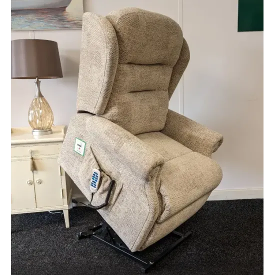 SHOWROOM CLEARANCE ITEM - RISER RECLINER - Sherborne Newbury Standard Triple Motor Riser Recliner with Adjustable Headrest & Lumbar