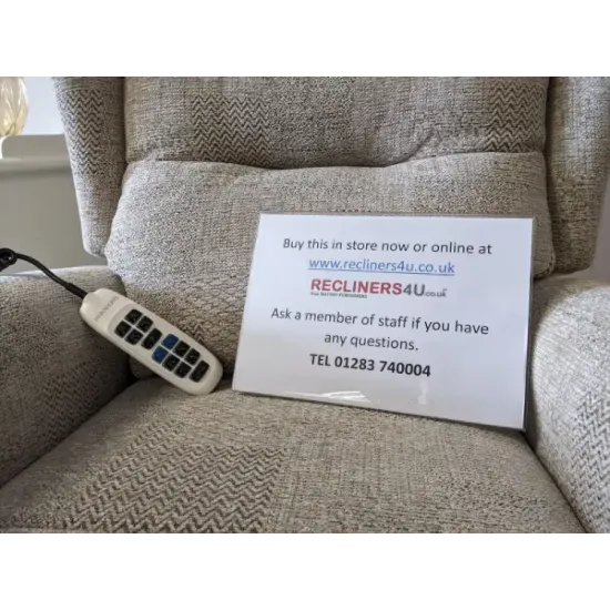 SHOWROOM CLEARANCE ITEM - RISER RECLINER - Sherborne Newbury Standard Triple Motor Riser Recliner with Adjustable Headrest & Lumbar