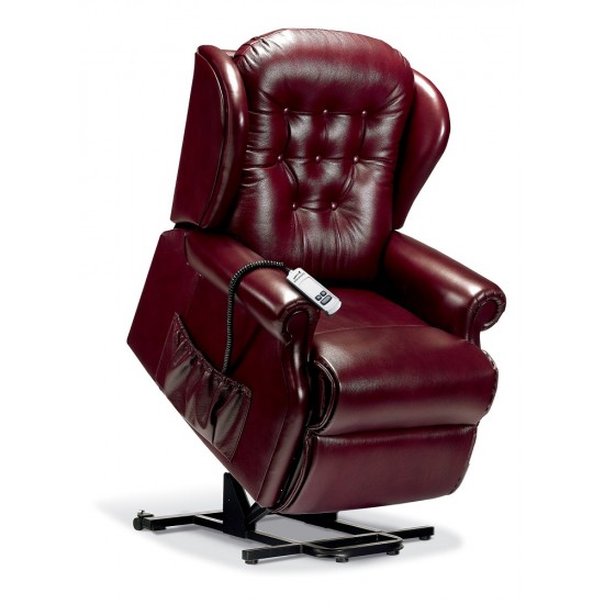 1591 Petite Lynton Single Motor Lift & Rise Recliner - ZERO RATE VAT  - 5 Year Guardsman Furniture Protection Included For Free!