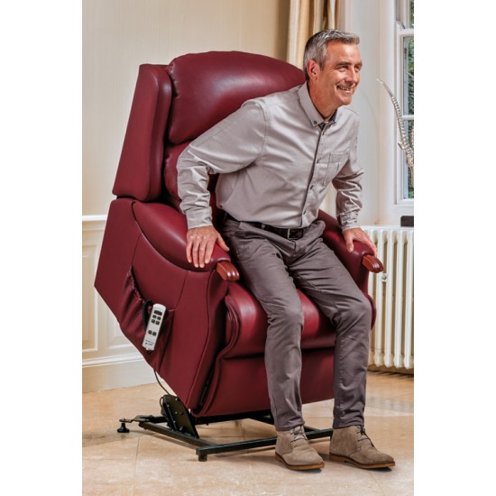 1062 Malham Small Dual Motor Riser Recliner - ZERO RATE VAT  - 5 Year Guardsman Furniture Protection Included For Free!