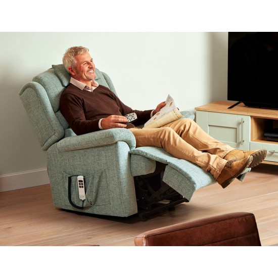 1671 Standard Olivia Single Motor Lift & Rise Recliner - ZERO RATE VAT  - 5 Year Guardsman Furniture Protection Included For Free!