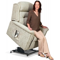 1811 Roma Small Single Motor Lift & Rise Recliner - ZERO RATE VAT  - 5 Year Guardsman Furniture Protection Included For Free!