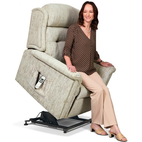 1812 Roma Small Dual Motor Riser Recliner - ZERO RATE VAT  - 5 Year Guardsman Furniture Protection Included For Free!