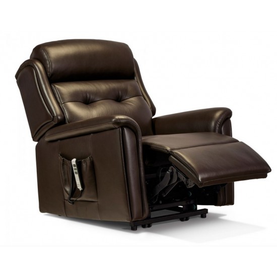 1811 Roma Small Single Motor Riser Recliner - ZERO RATE VAT  - 5 Year Guardsman Furniture Protection Included For Free!