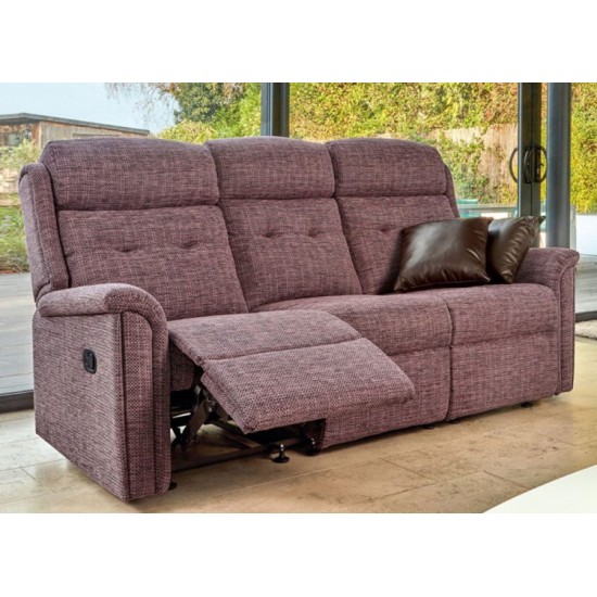 Roma 3 Seater Manual Reclining Sofa - Standard - 5 Year Guardsman Furniture Protection Included For Free!