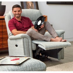 Roma Small Power Recliner - ADJUSTABLE HEADREST ACTION INCLUDED FOR FREE - PROMO ENDS 1ST JUNE 2025!